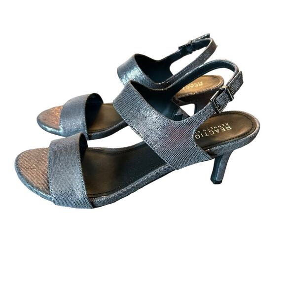 Kenneth Cole Reaction Dee Two Band Shimmery Sparkle Slingback Heels NEW  8.5 - Picture 1 of 10